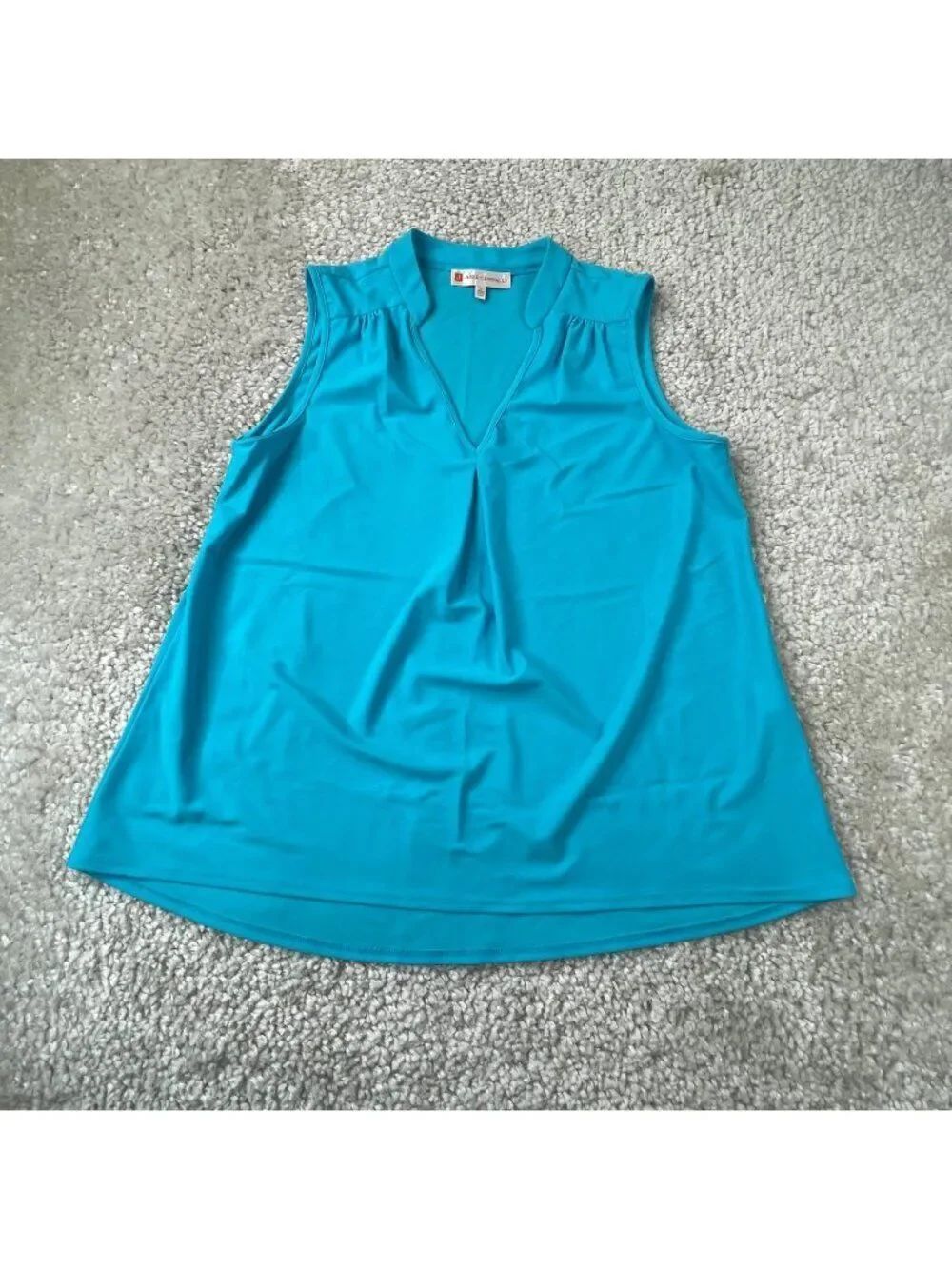 Jude Connally Ali Sleeveless Blouse Top Blue Womens Large